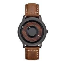 EUTOUR E021 magnet Watches 2019 men women watches fashion Casual Quartz Watch Simple Men Minimalist Wooden dial